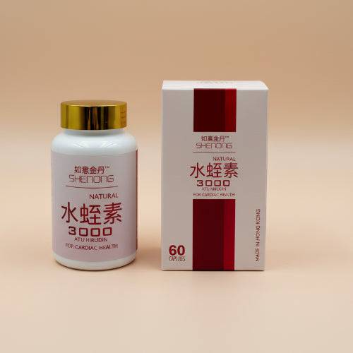 如意金丹抗老複方水蛭素3000，水蛭素護心血管，延緩衰老，抗氧化健康，提升養生活力的產品圖像