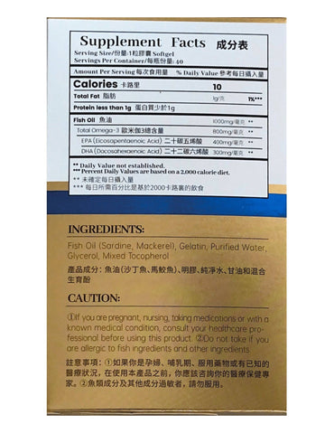 Candycare高純度魚油營養補充劑，改善睡眠、促進心腦血管健康，提升記憶力，全面營養支持。