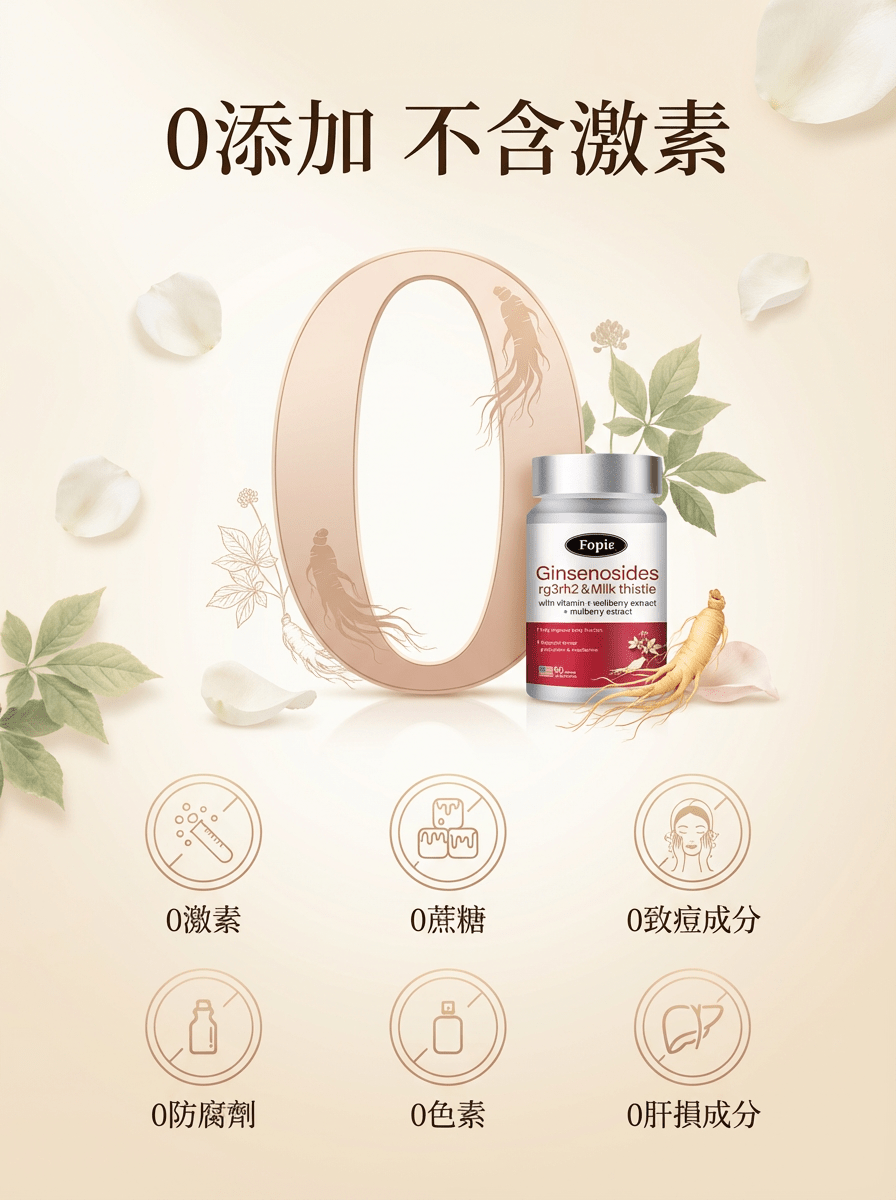 FOPIZ人參皂苷氣血丸，天然補氣增活力，護肝抗氧化，促進氣血調理的營養補充劑。