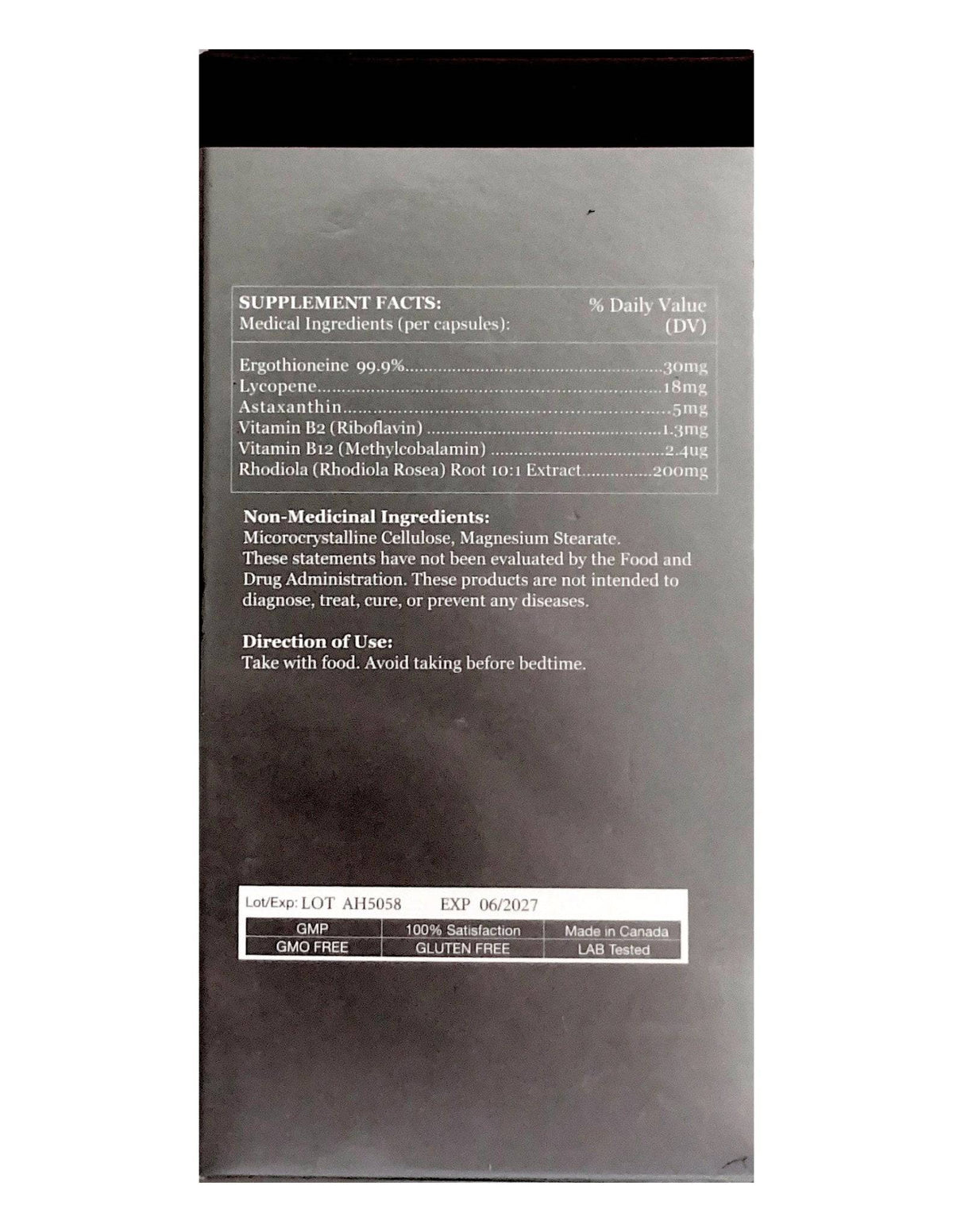 Fopiz 麥角硫因保健食品，EGT童顏瓶，抗衰老增活力，嫩膚美白，營養補充劑，全面細胞健康支持