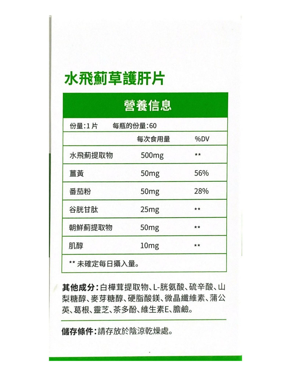 JULYTIGER奶薊草護肝片，500mg天然奶薊草營養補充劑，幫助解毒增活力，促進肝臟健康。