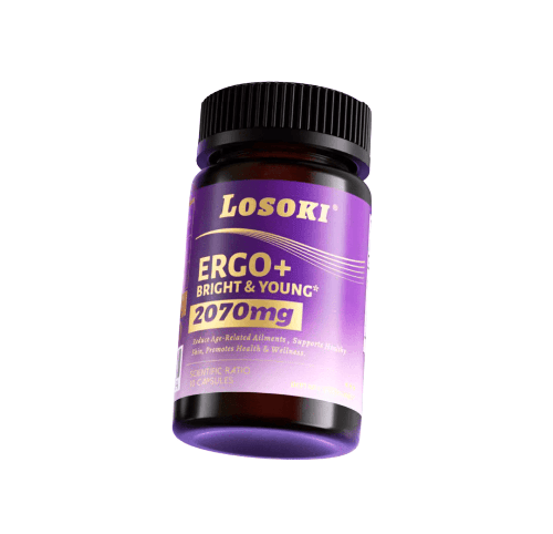 洛索奇LOSOKI EGT抗時光衰老膠囊，30mg麥角硫因、黑松露、亞精胺、蝦青素營養補充劑